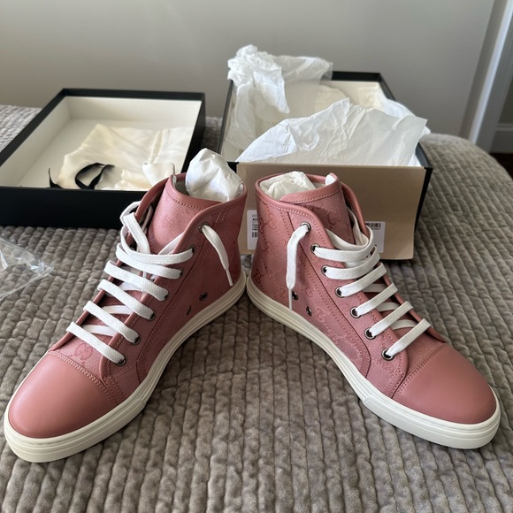 CYBER MONDAY DEAL! Gucci- Brand new pink/soft pink GG sneakers, size 36.5 - Picture 10 of 11